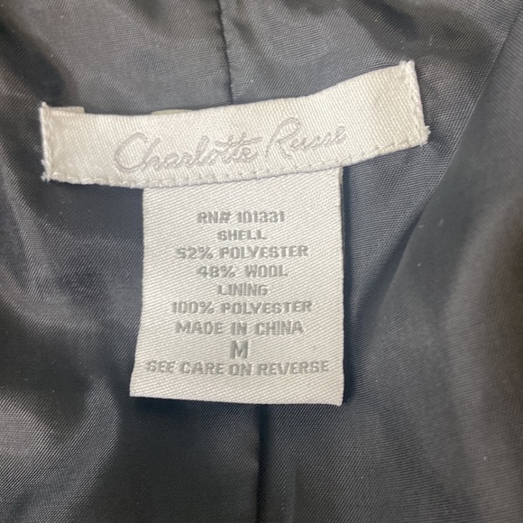 Charlotte Russe black crop style black jacket - Picture 3 of 11